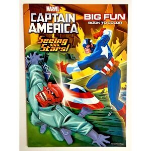 Marvel CAPTAIN AMERICA Seeing Stars!‎ Big Fun Book To Color